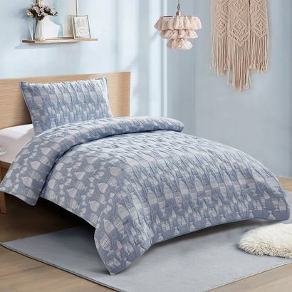 Sea World Fishes 2-Piece Single Comforter Set - 13...