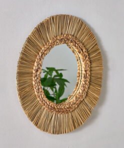 Belmonte Seagrass Mirror - 50 cm