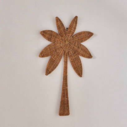 Belmonte Palm Rattan Wall Decor - 34x51 cm