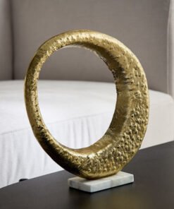 Blake Aluminium Museum Accent with Marble Base - 2...