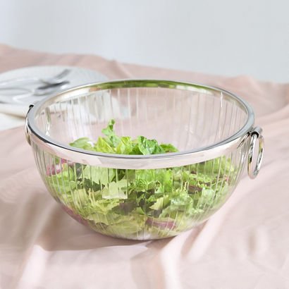 Oriental Glass Bowl with Handles