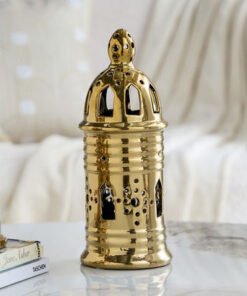 Titany Ceramic Lantern Accent - 10x10x26.5 cm