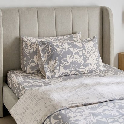 Aurora Heya 3-Piece Printed Cotton Twin Duvet Quil...