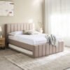 Cooper Bradley Upholstered Queen Bed with Trundle ...