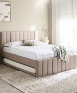 Cooper Bradley Upholstered Queen Bed with Trundle ...