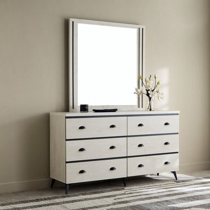 Granby 6-Drawer Dresser with Mirror