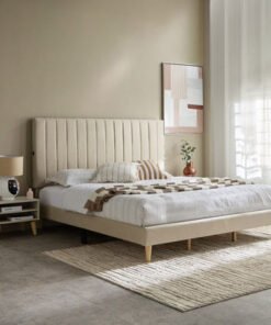 Blaze Smart Upholstered King Bed with 2 Nightstand...