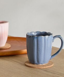 Donna Stoneware Flower Cut Mug - 300 ml