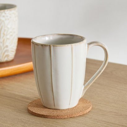 Donna Stoneware Stripe Mug - 300 ml