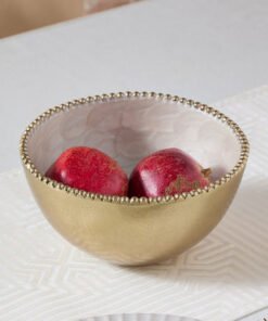 Lera Shell Enamel Decorative Bowl - 20x20x10 cm