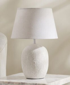 Marbella Ceramic Table Lamp with Linen Shade - 43 ...
