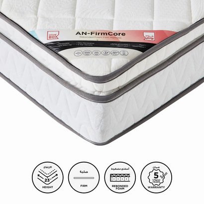 Luno FirmCore Pillow Top Rebonded Foam Queen Mattr...