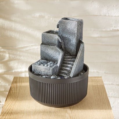 Belen Modern Fountain with LED Head Light - 17x17x...