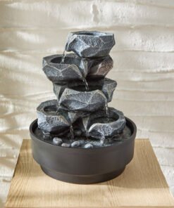Belen Nature Fountain with LED Head - 21x21x27 cm