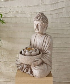 Belen Buddha Fountain with LED Light - 37x31x50 cm