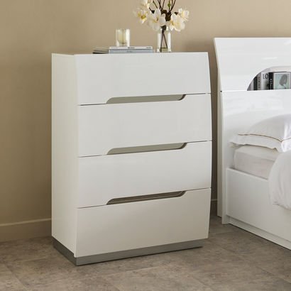 Dixon High Gloss Chest of 4-Drawers