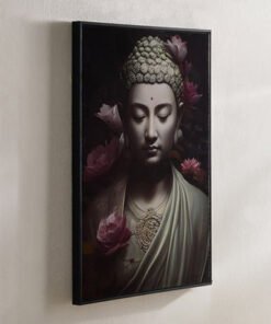 Fossel Buddha Framed Picture - 50x70x2.5 cm