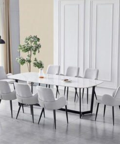 Barcelona Irina 8-Seater Sintered Stone Dining Set