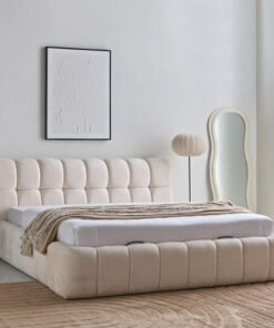 Arcadia Hydraulic Storage Upholstered King Bed - 1...