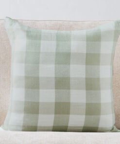 Green Artist Verde Yarn Dyed Check Filled Cushion ...