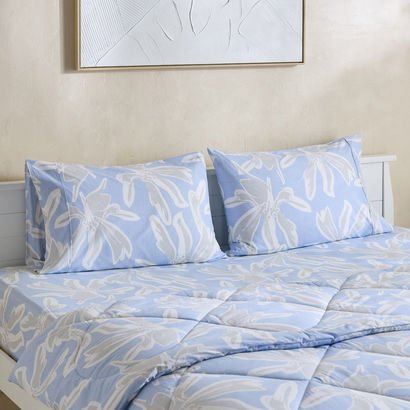 Malta-Evelyn 3-Piece Printed Cotton King Comforter...