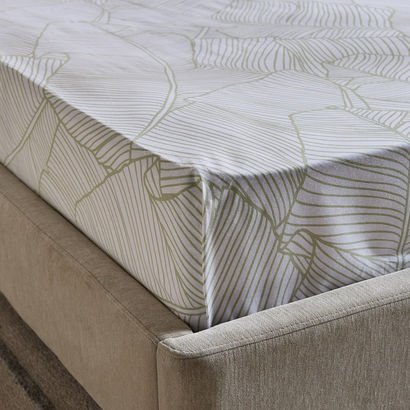 Malta-Sylva Printed Cotton Single Fitted Sheet - 9...