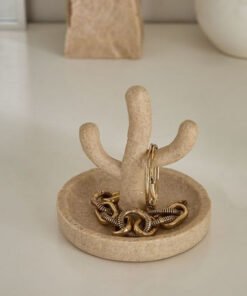 Whyton Resin Travetine Jewelry Holder 11x7x10 cm
