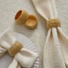 Blaze 4-Piece Beaded Napkin Rings Set - 5 cm