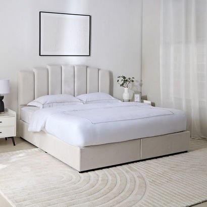 Curvy Rio Twin Upholstered Bed - 120x200 cm