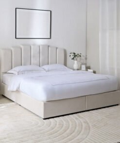 Curvy Rio Upholstered King Bed - 180x200 cm