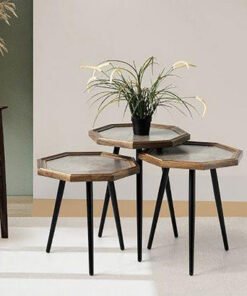 Miles Octagonal Nest of Tables - Set of 3