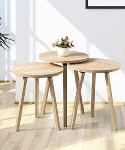 Neve Round Nest of Tables - Set of 3