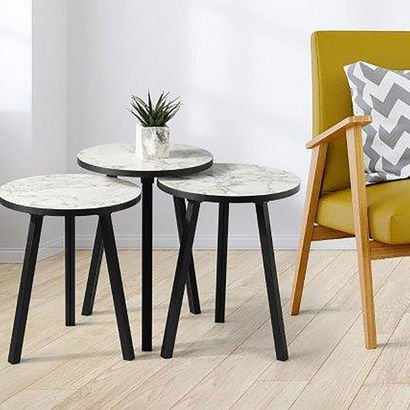 Neve Round Nest of Tables - Set of 3