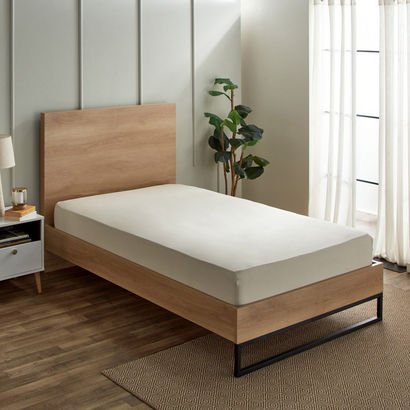 Derby Solid Microfiber Single Fitted Sheet - 90x19...