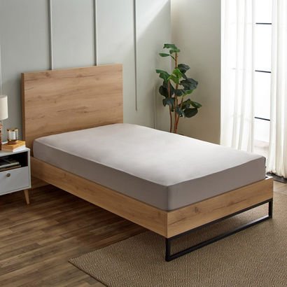 Derby Solid Microfiber Twin Fitted Sheet - 120x200...