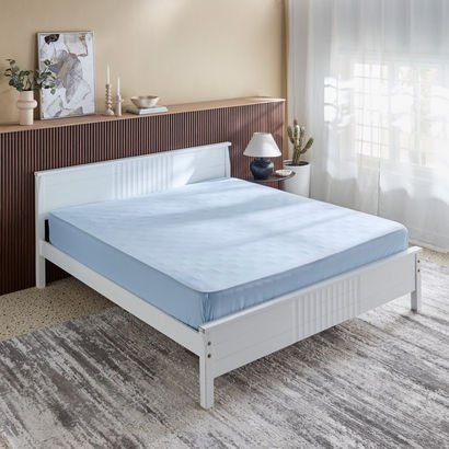 Derby Solid Microfiber Queen Fitted Sheet - 150x20...