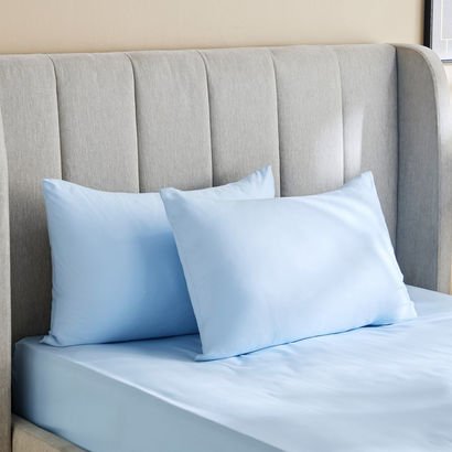 Derby 2-Piece Solid Microfiber Pillowcase Set - 45...