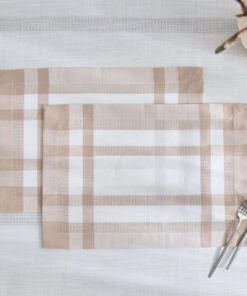 Lacelle Linen Look 2-Piece Placemat Set - 33x48 cm