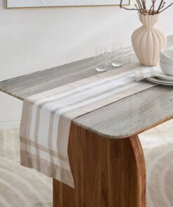 Lacelle Linen Look Table Runner - 33x120 cm