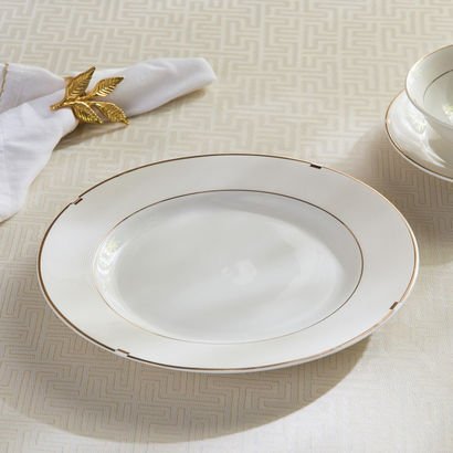 Rib Porcelain Dinner Plate - 26.5 cm