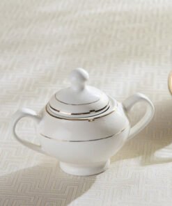 Rib Porcelain Sugar Pot - 300 ml