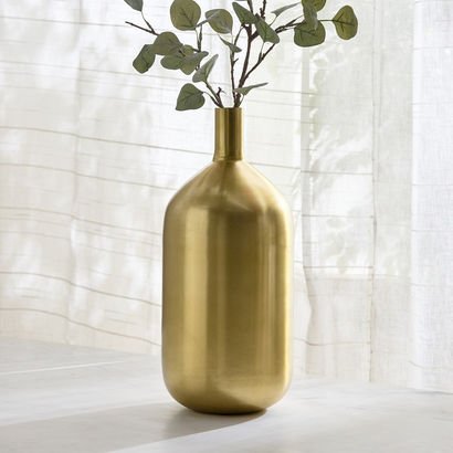 Avya Metal Conical Base Tall Floor Vase - 20x20x46...