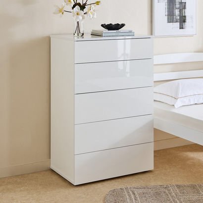 Liberty High Gloss Chest of 5-Drawers
