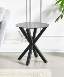 Waver Textured Glass End Table