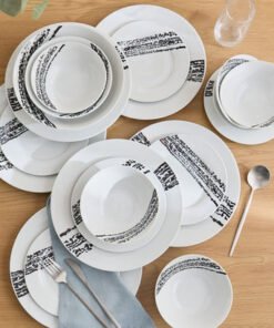 Bristol 20-Piece Porcelain Dinner Set - Serves 6