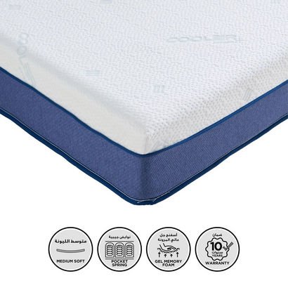 iSleepLuxe iCooltex Cool Gel Pro Visco Memory Foam...