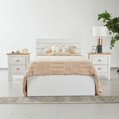 Frankfurt Single Hydraulic Storage Bed - 90x200 cm