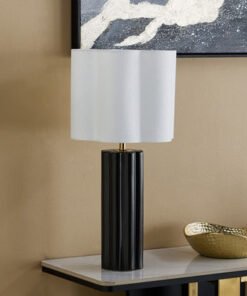 Rollins Caskey Ceramic Table Lamp With Scallop Sha...