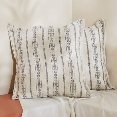 Cozy Duo 2-Piece Stripe Filled Cushion Set - 50x50...