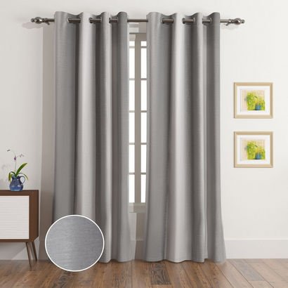 Isla Dupioni Blackout Single Curtain - 140x240 cm